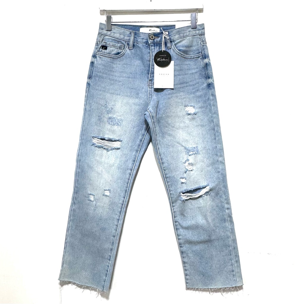 Kancan Light Blue Wash Distressed Jeans Size 1/24